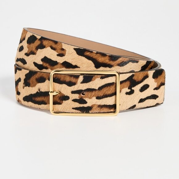 B-LOW THE BELT MILLA CALF-HAIR BELT leopard, size Small, NWT - Picture 1 of 6